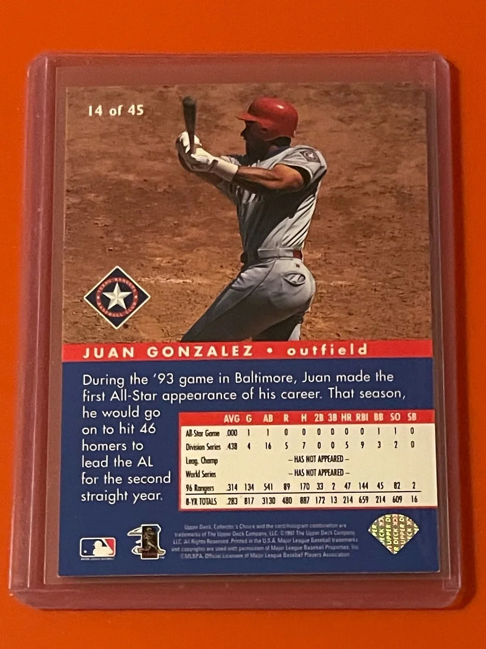 Upper Deck great ungraded